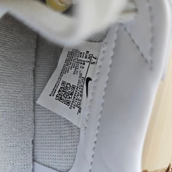 Nike White Leather Blazer Low '77 Vintage Men's Shoes Sneakers Size 7.5 - Picture 9 of 10